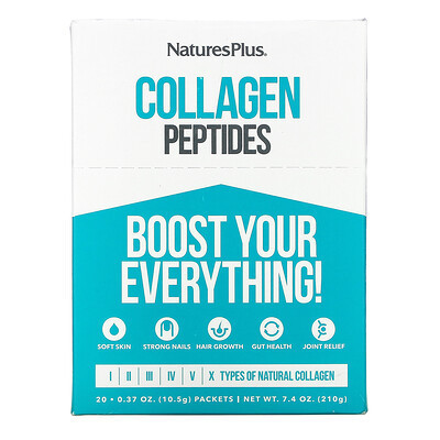 NaturesPlus, Collagen Peptides, 20 Stick Packets, 0.37 oz (10.5 g) Each | iHerb