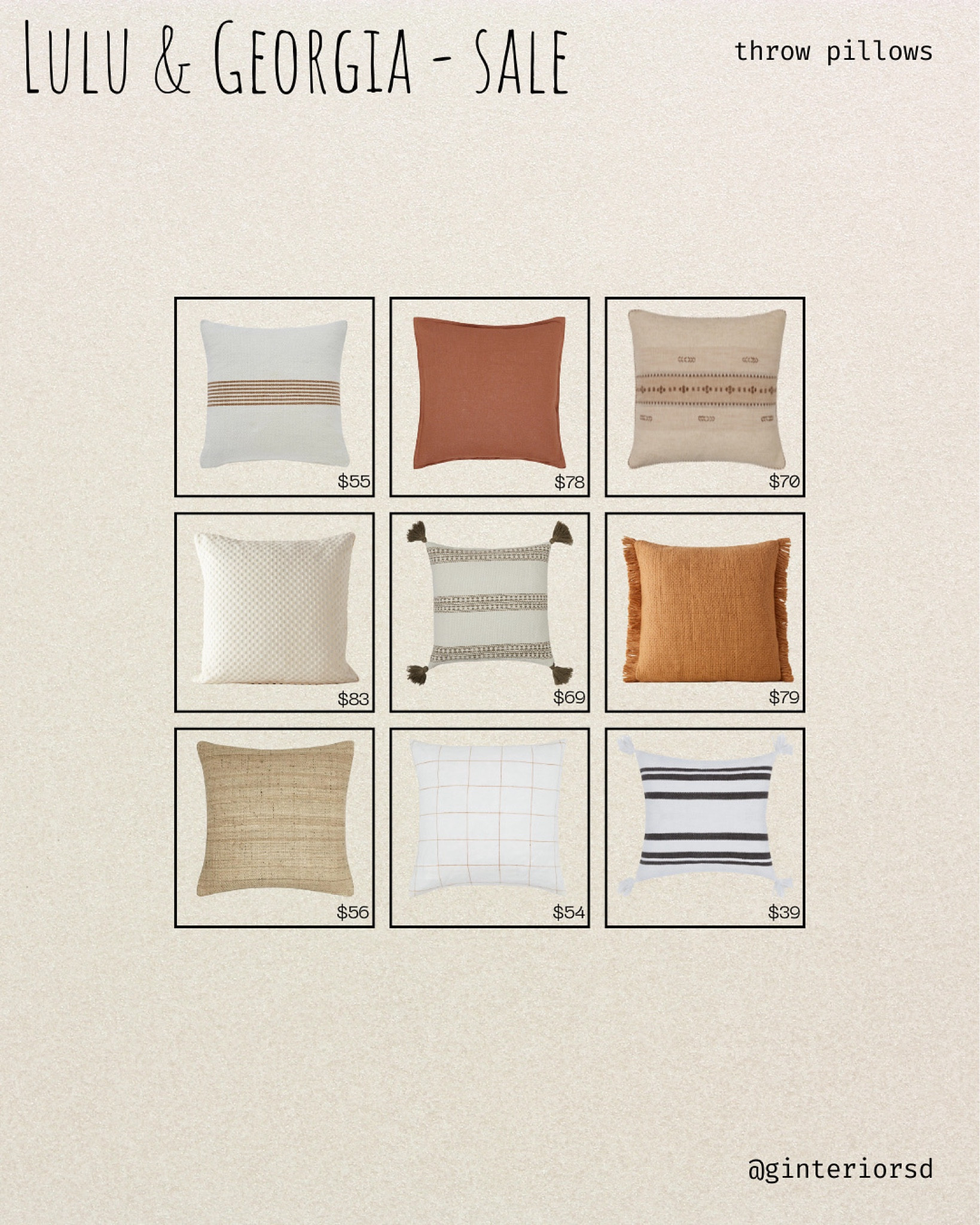 Lulu & Georgia Sale - Throw Pillows

#LTKFindsUnder100 #LTKHome #LTKStyleTip