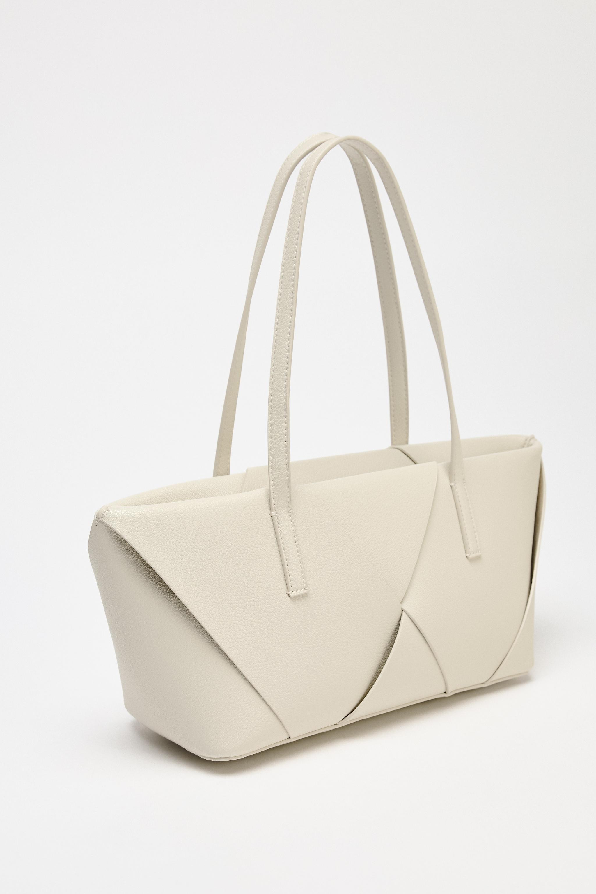 WOVEN ELONGATED HANDBAG | Zara UK