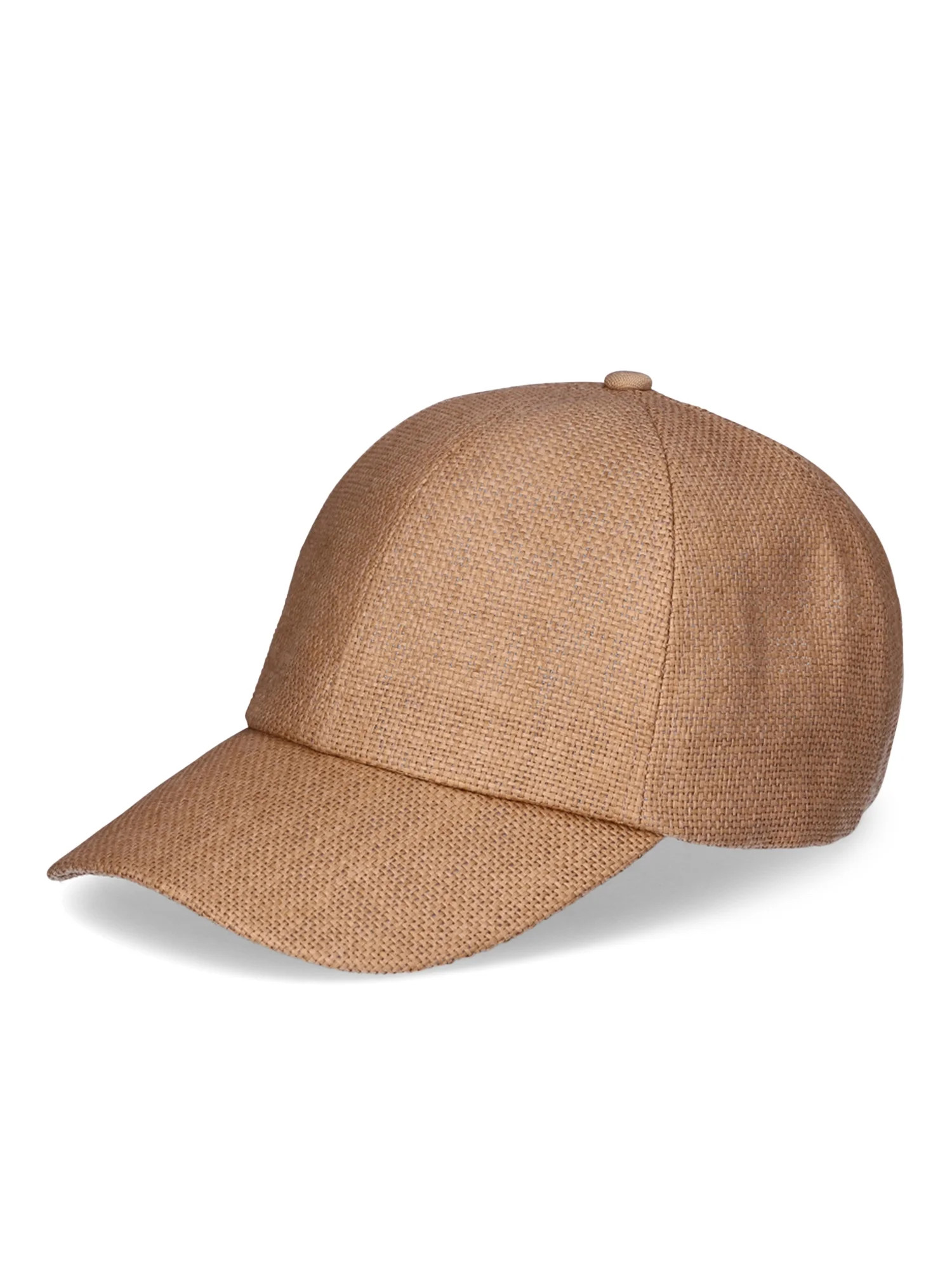 Time and Tru Women's Woven Straw Baseball Cap, Beige | Walmart (US)