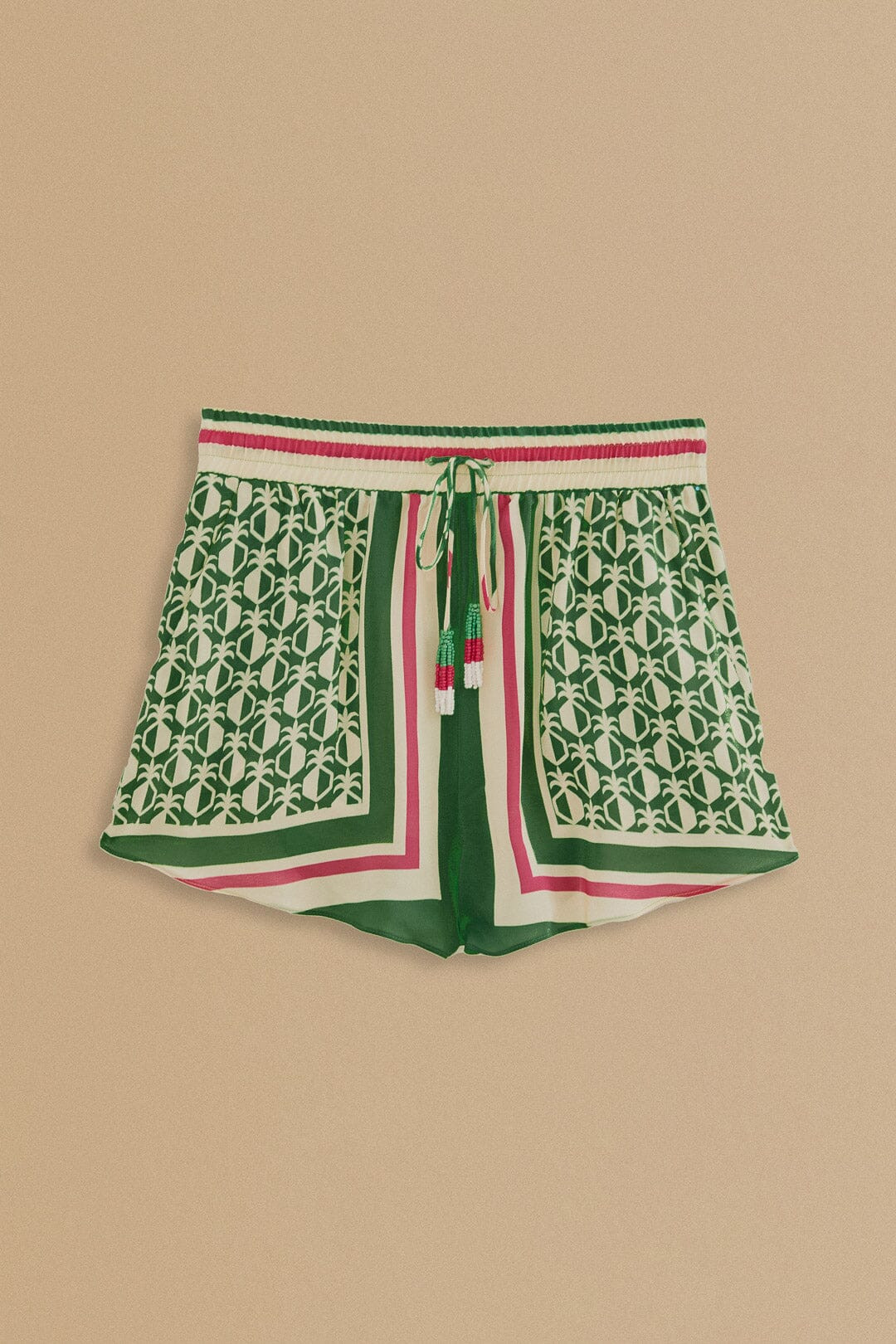 Green Pineapple Scarf Shorts | FarmRio (US)