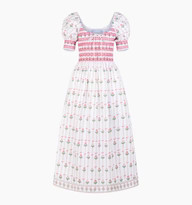 The Madeline Nap Dress - White Trailing Fern | Hill House Home US