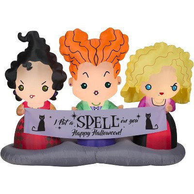 Disney Airblown Inflatable Hocus Pocus Sisters Scene Disney, 4.5 ft Tall, Multicolored | Target