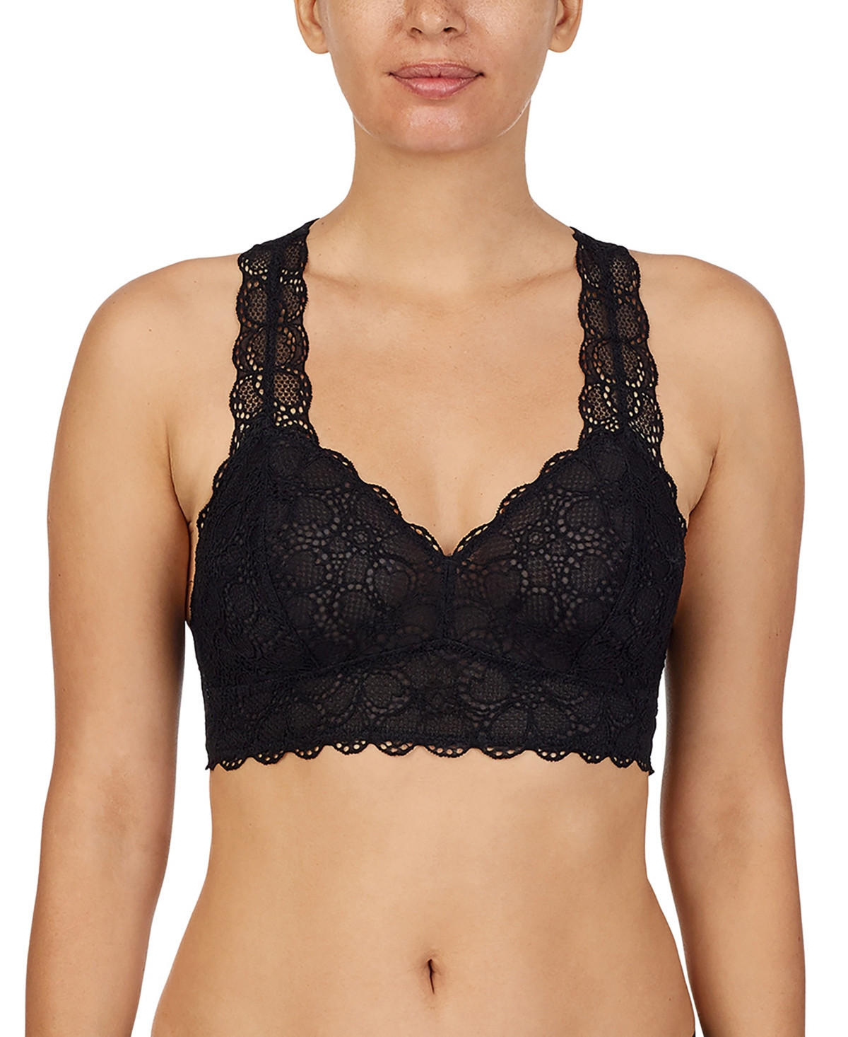 Superior Lace Bralette DK4522 - Black | Macy's