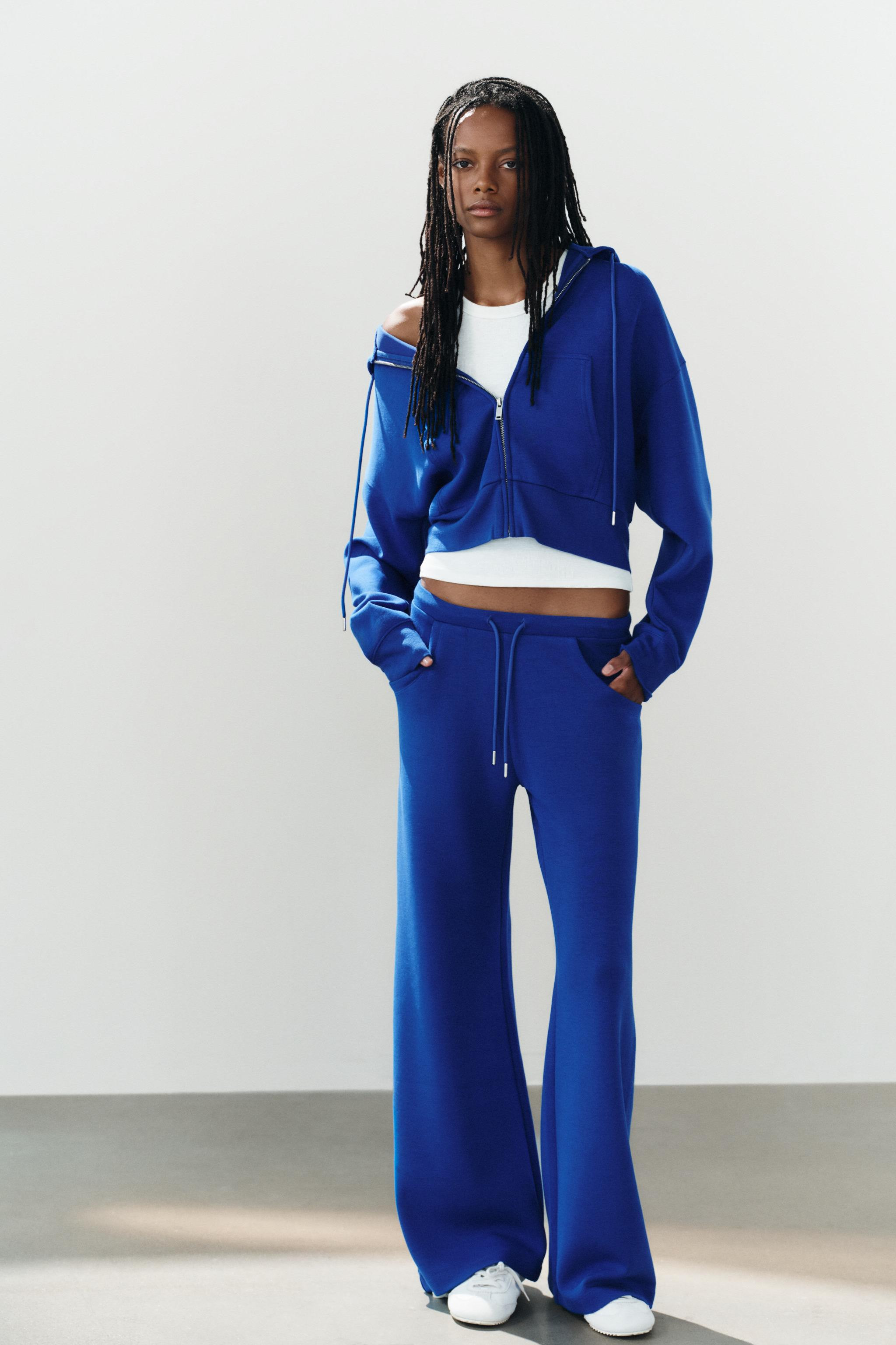 Hose aus elastischem, flexiblem Strickgewebe mit kompakter, weicher und blickdichter Struktur. Mi... | Zara DE