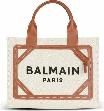 B-Army Small Tote Bag In Canvas And Leather | Nordstrom