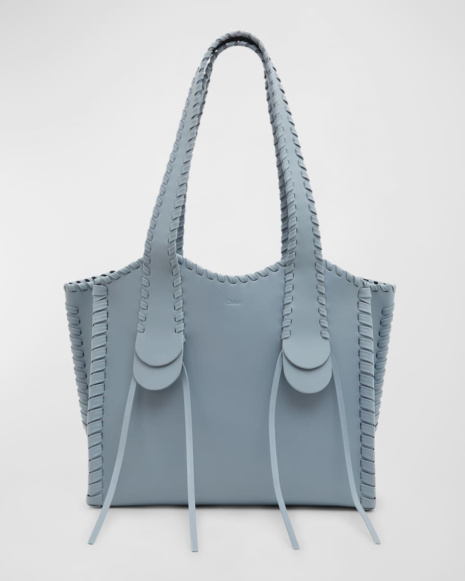 Chloe Mony Medium Tote Bag in Shiny Leather | Neiman Marcus