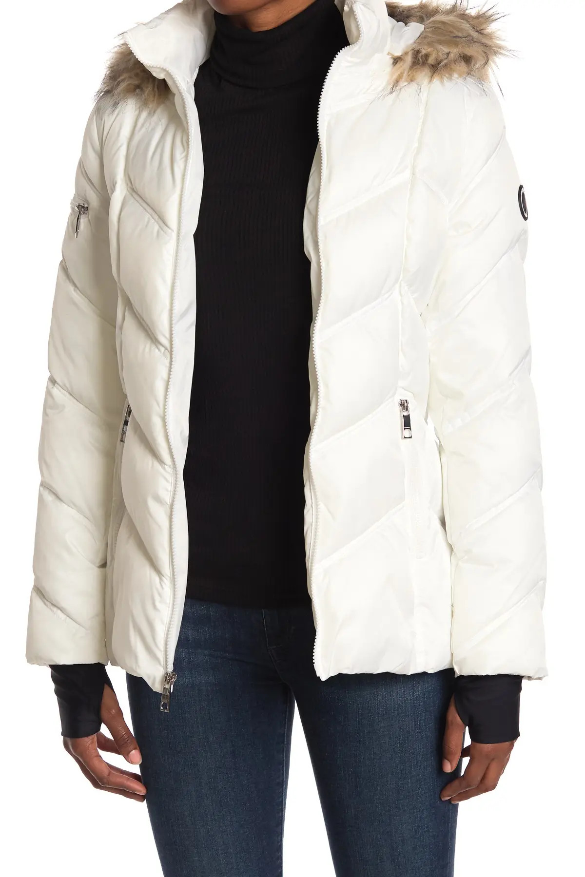 Nautica | Faux Fur Trim Hooded Quilted Jacket | Nordstrom Rack | Nordstrom Rack