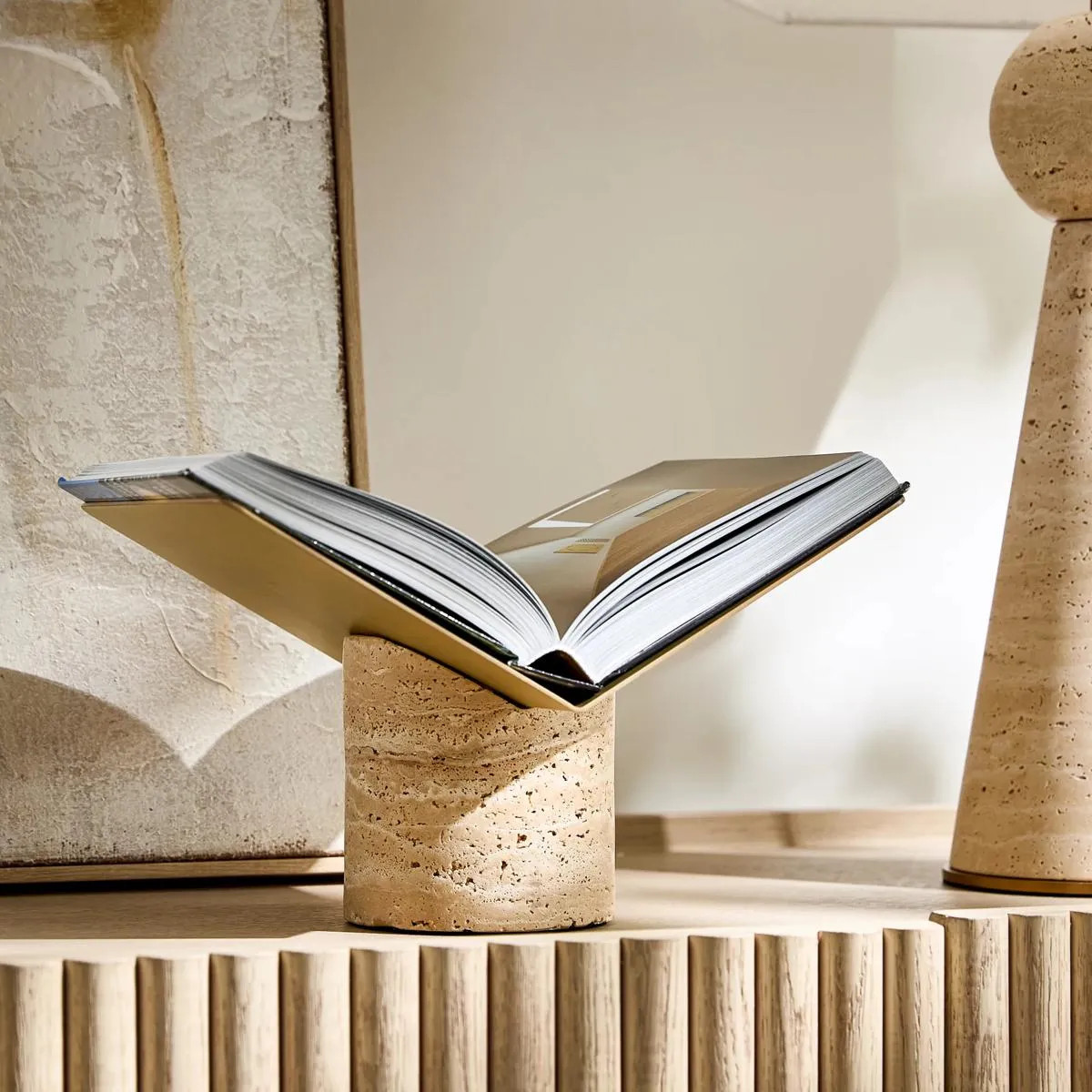 Travertine Book Stand | Z Gallerie