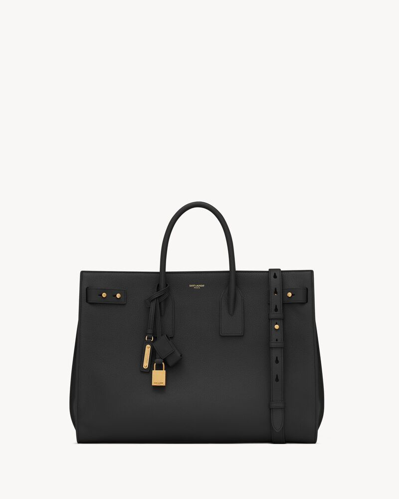 Sac de Jour thin large bag in grained leather | Saint Laurent | YSL.com | Saint Laurent Inc. (Global)