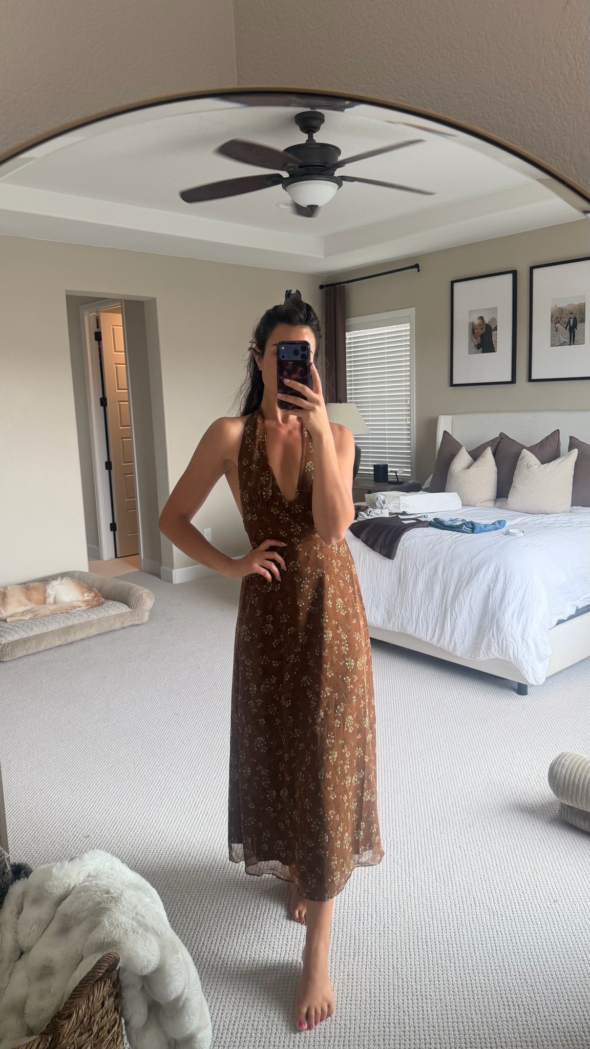 Perfect fall wedding guest dress