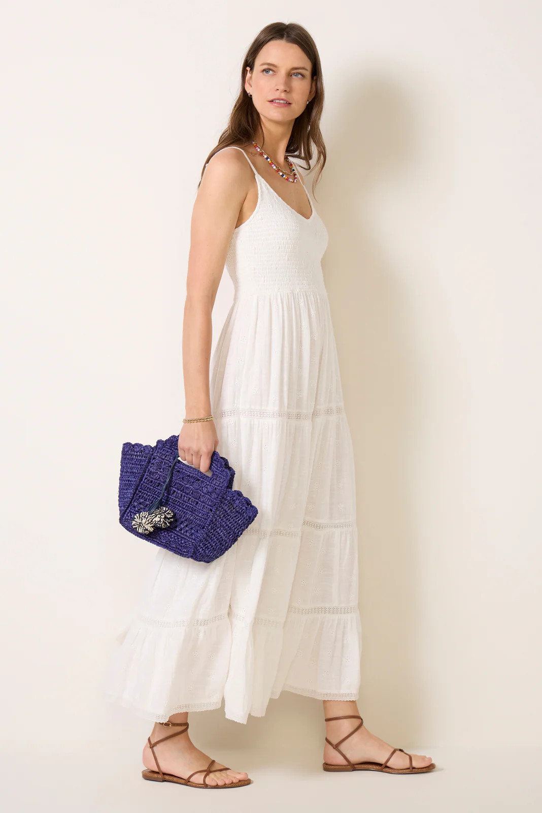 Behati Eyelet Midi Dress | Evereve