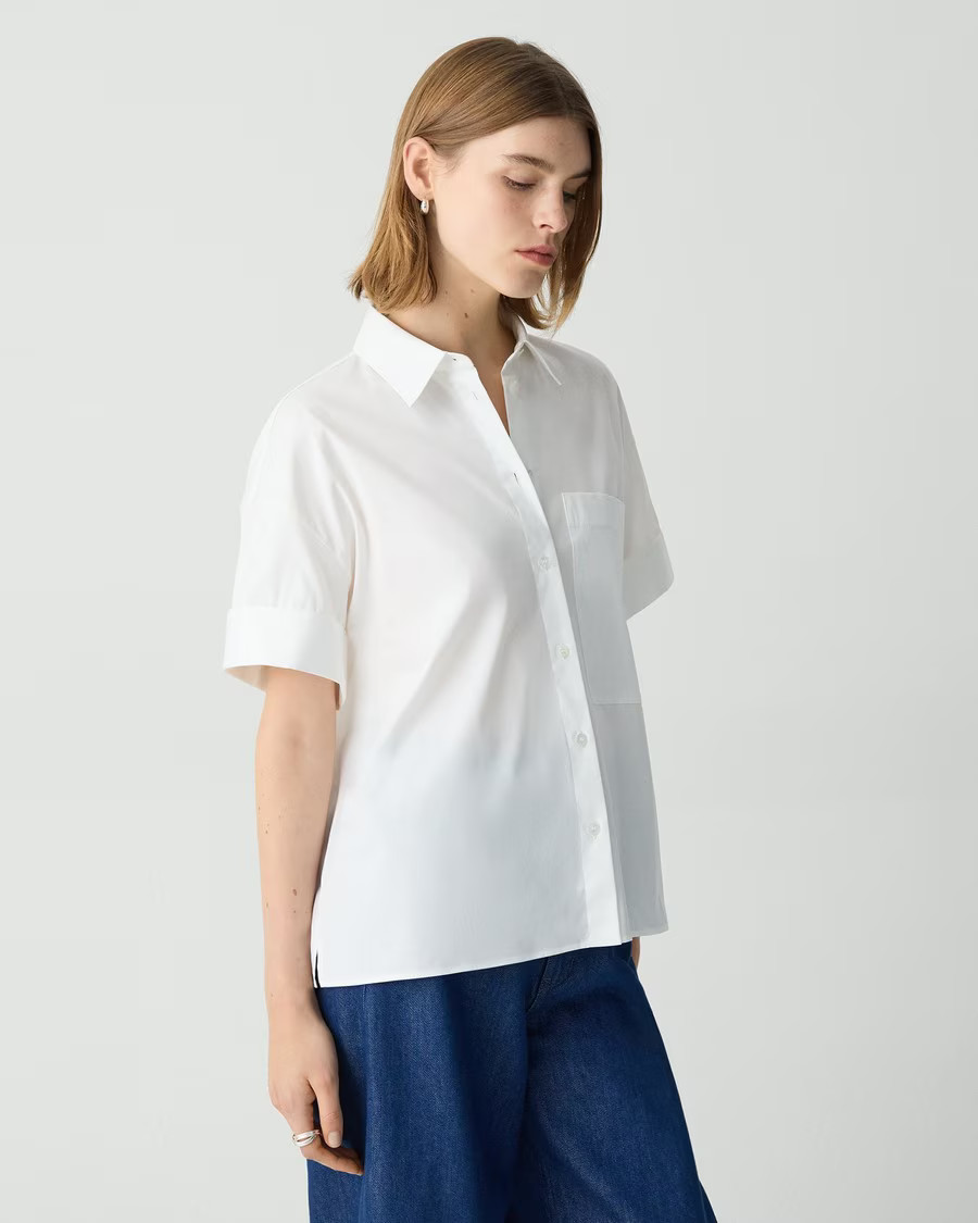 Patch Pocket Shirt in Good Cotton | Theory