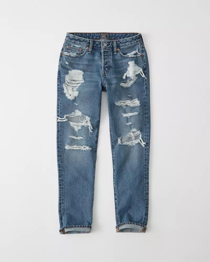 Low Rise Boyfriend Jeans | Abercrombie & Fitch US & UK