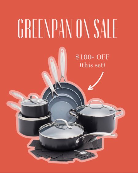 I love using clean products and these GreenPan cookware products are nontoxic and nonstick. They work great for us, this specific 11 piece pan and cooking set is $125 OFF on Amazon right now! Also the GreenPan website has early Black Friday sale RIGHT NOW! So great for newly weds, college kids, yourself, parents and anyone else for the holidays! Shop before they sell out #blackfriday #cybermonday #cyberweek #gift #sale #holiday #amazon #kitchen #panset #greenpan #clean #nontoxic

#LTKsalealert #LTKhome #LTKGiftGuide