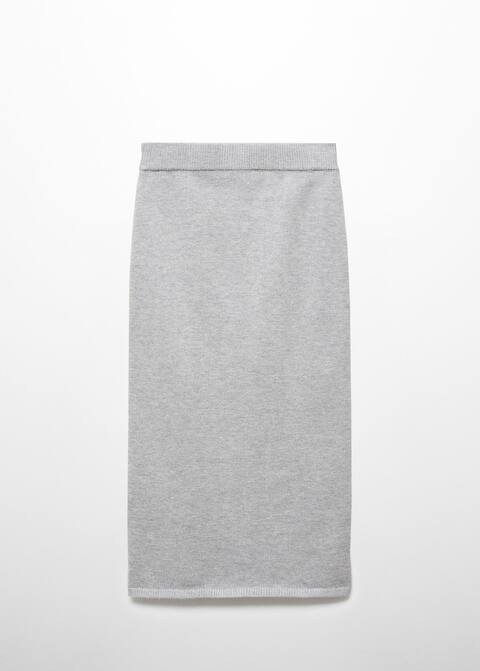 Ribbed midi skirt | MANGO (US)