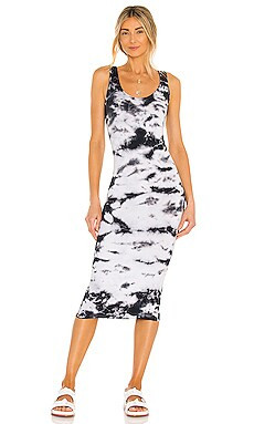 Enza Costa Tank Midi Dress in Phantom Ionic from Revolve.com | Revolve Clothing (Global)