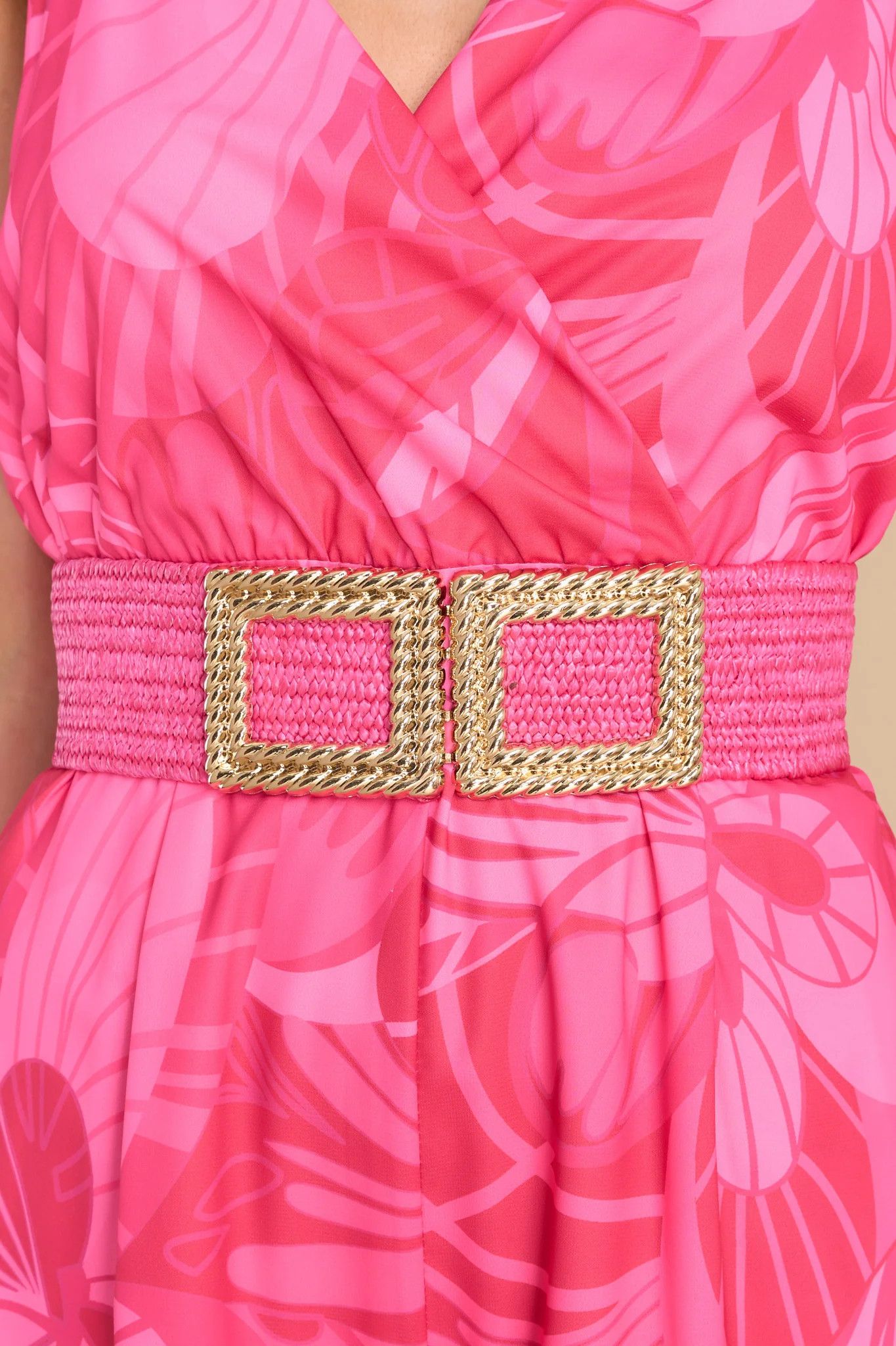 Just Say It Hot Pink Belt | Red Dress 