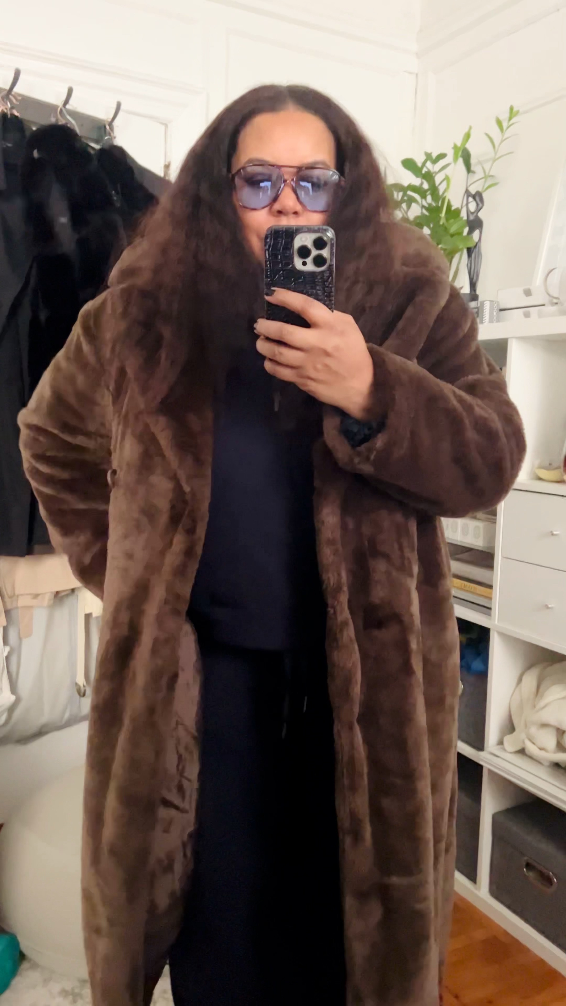 It's cooold in NY and I have to go to physiotherapy. So comfort and warmth are key. Air Essentials Loungewear by Spanx (1X), oversized faux fur by Scoop (XL) - size down for a snug fit. 
.
.
Winter outfit, winter OOTD, Walmart finds, Amazon Finds, Activewear, fur coat, plus size fur coat, brown suede sneakers, vintage sunglasses 

#ltkseasonal #ltkover40 #ltkwatchnow #ltkmidsize #LTKfindsunder100 

#LTKSeasonal #LTKStyleTip #LTKActive