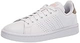Amazon.com | adidas Women's Advantage Tennis Shoe, White/White/Copper Metallic, 8 | Tennis & Racq... | Amazon (US)