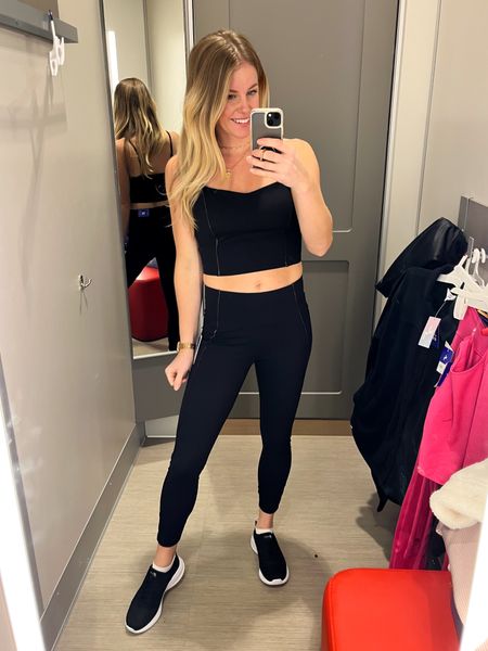 Target activewear is currently 30% off with Target circle in the  app! Beautiful workout pieces. I love the metallic lines! Size medium in the top! Size S in the leggings  

#LTKsalealert #LTKfitness #LTKfindsunder50