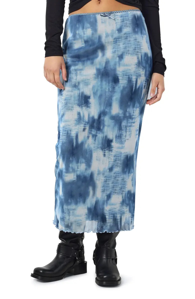 Noisy may Lucia Printed Mesh Maxi Skirt | Nordstrom | Nordstrom