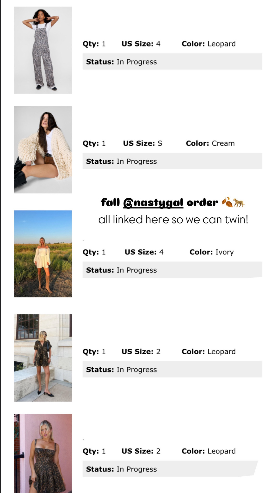 Naatygal fall order 🐆🍂