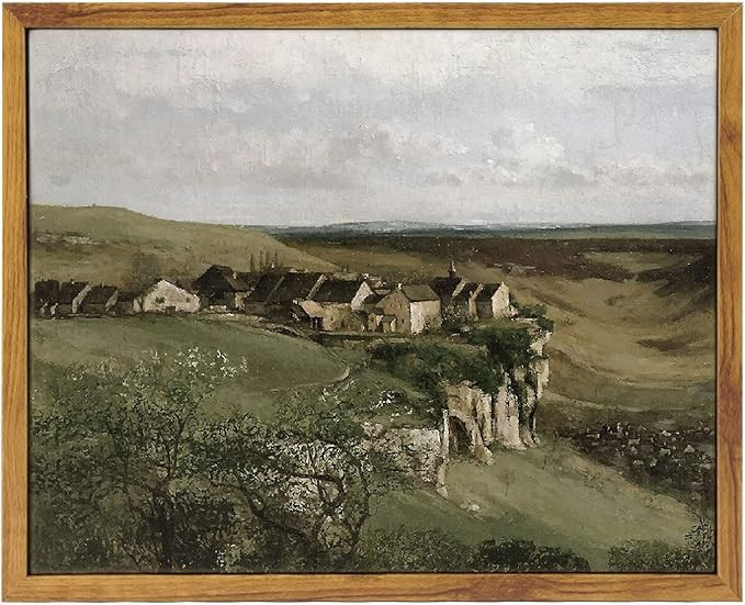 ARPEOTCY Vintage Framed Canvas Wall Art, Natural Scenery Wall Decor for Living Room, 8×10 inches... | Amazon (US)