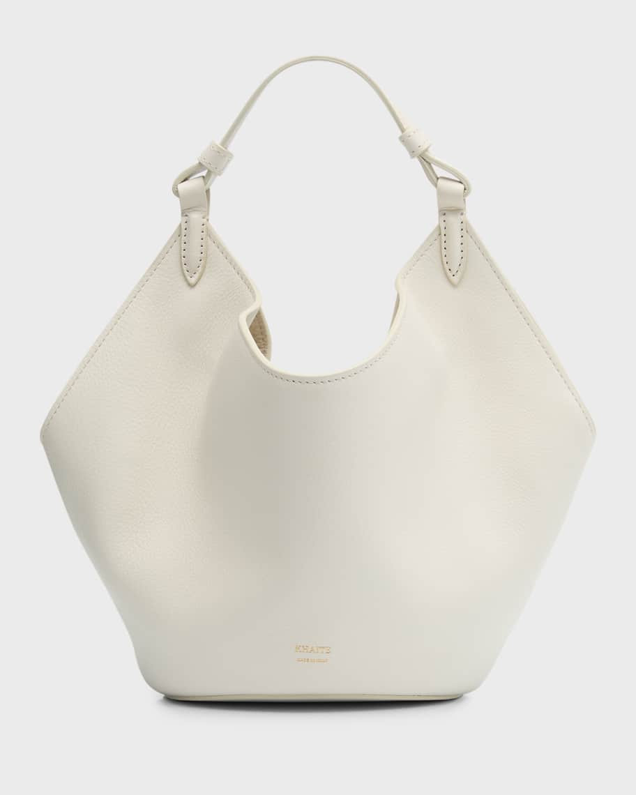 Khaite Lotus Mini Leather Shoulder Bag | Neiman Marcus