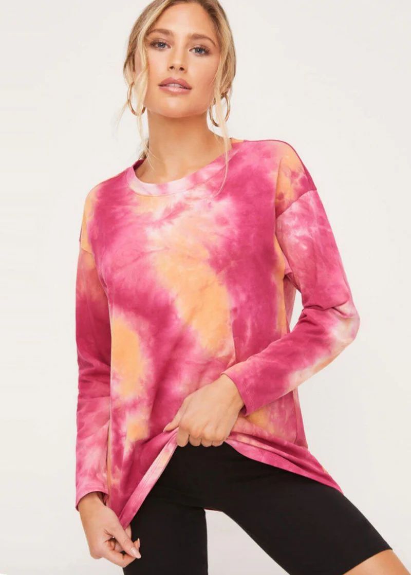 Mauve Tie Dye Long Sleeve | Alice & Wonder