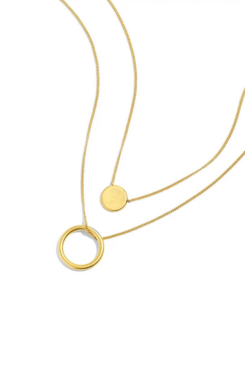 Madewell Pia Layered Pendant Necklace | Nordstrom | Nordstrom