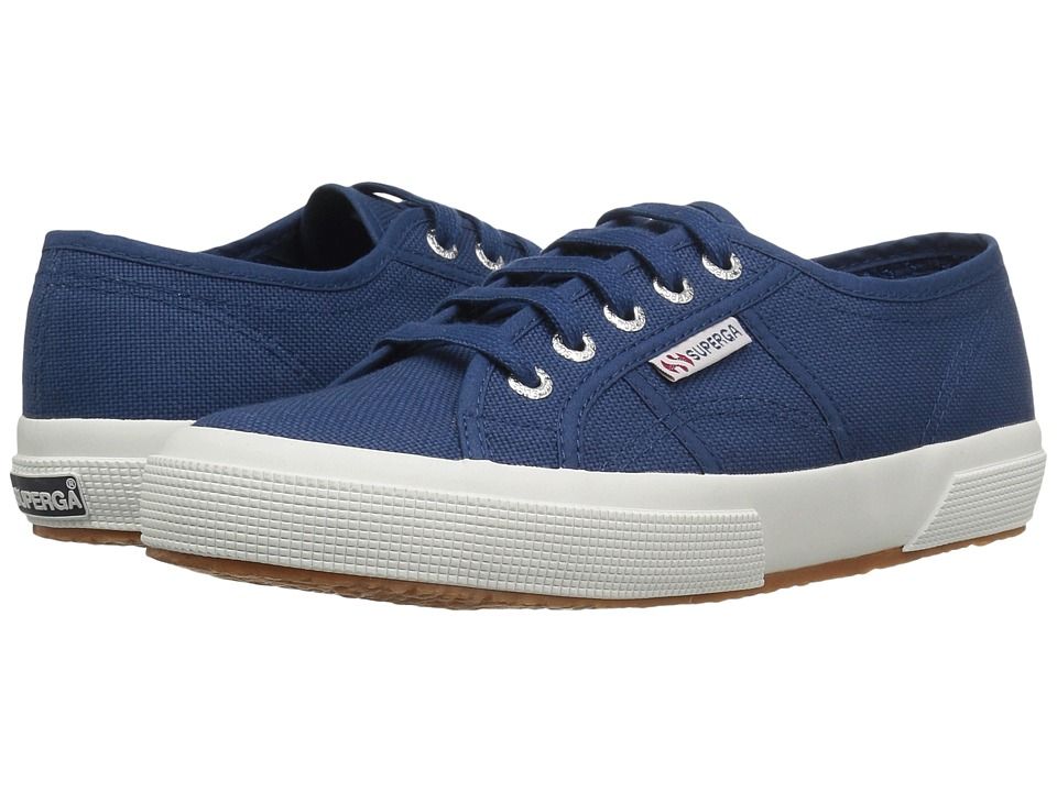 Superga - 2750 COTU Classic Sneaker (Blue Mid) Lace up casual Shoes | Zappos