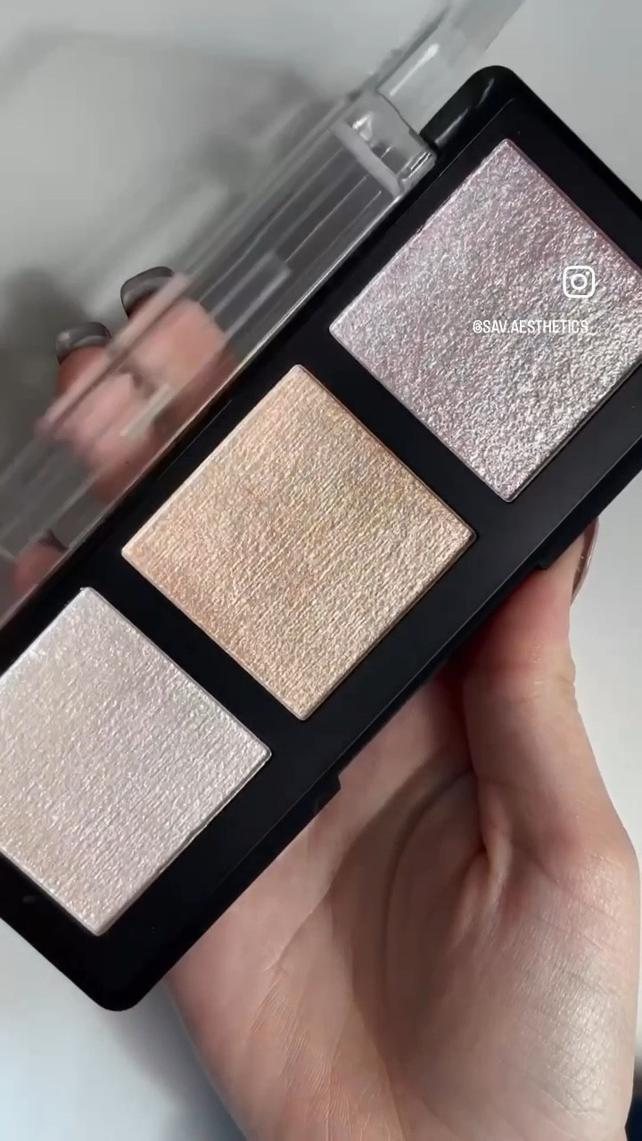 This trio features three beautifully curated pressed highlights that can be used individually or combined to create a customized look. And with its versatile formula, you can apply it to your cheeks, brow bones, collar bones, shoulders, the bridge of your nose, inner corner of your eyes, or any place you want to add a little sparkle.

#LTKbeauty