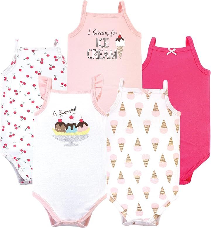 Hudson Baby Unisex Baby Cotton Sleeveless Bodysuits | Amazon (US)