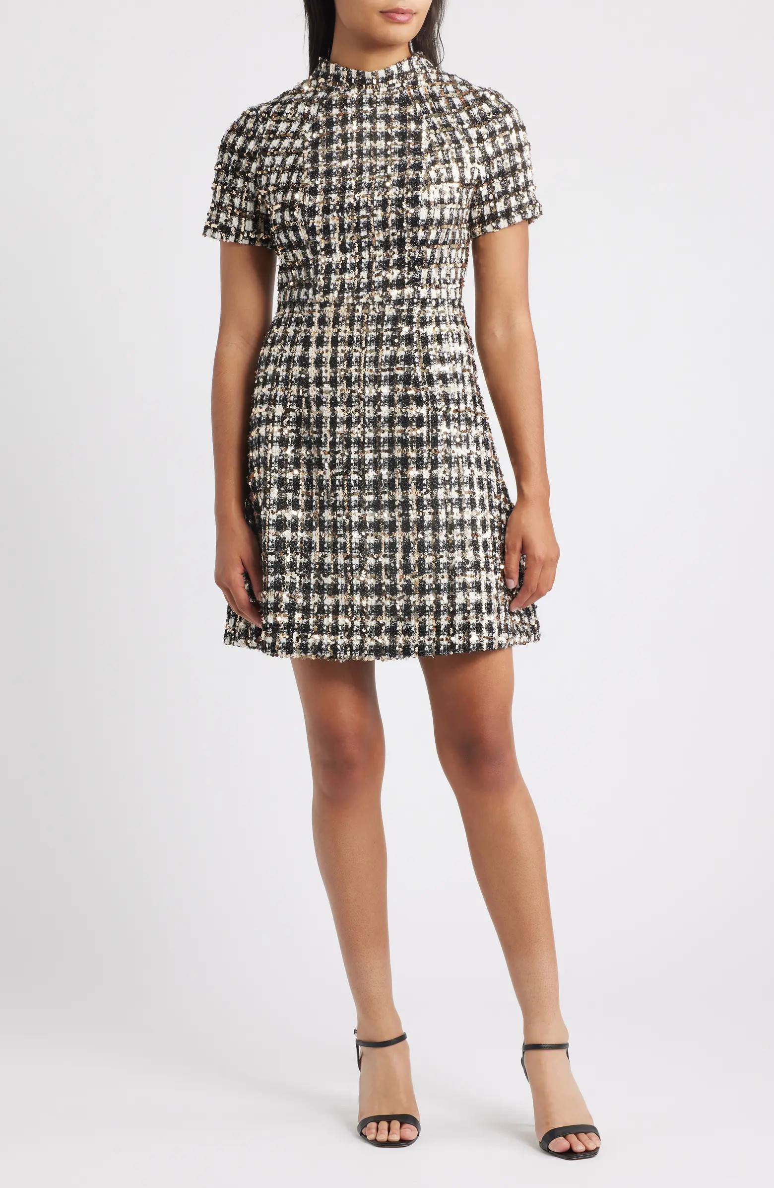 Vince Camuto Sequin Tweed Dress | Nordstrom | Nordstrom