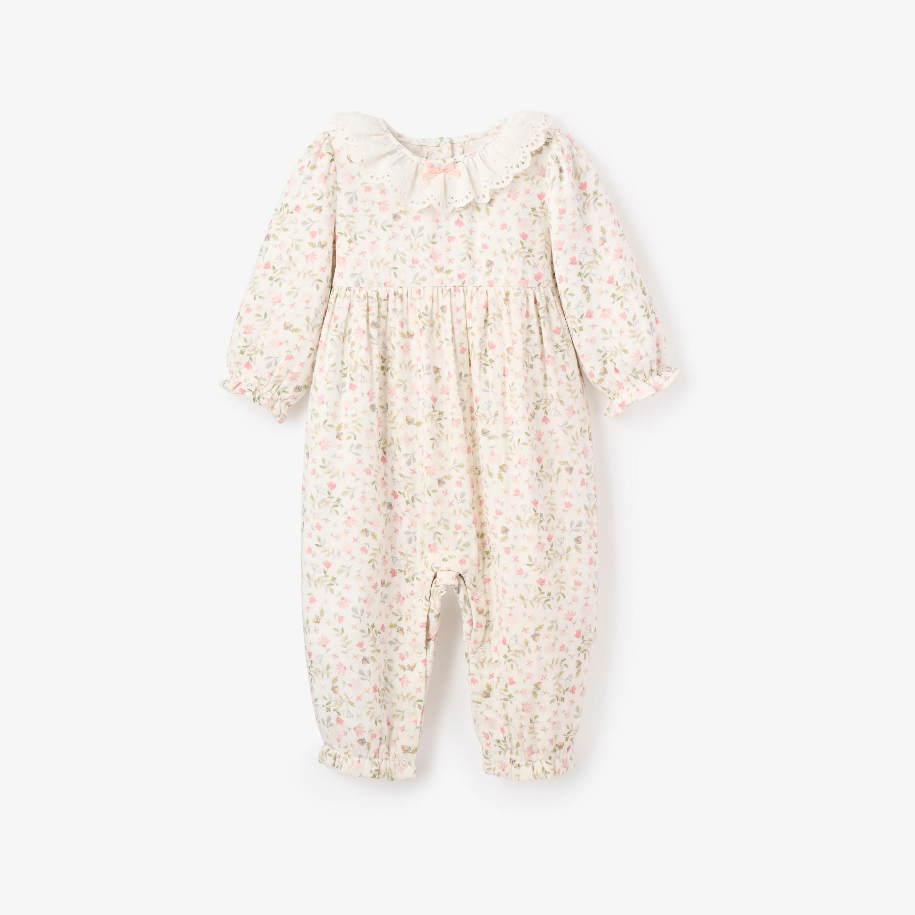 Folklore Floral Organic Muslin Jumpsuit | Elegant Baby