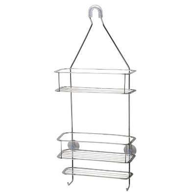 Mod Shower Caddy Chrome - Bath Bliss: Steel Hanging Organizer, Bathroom Rack for Storage, 25.59" Height | Target