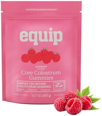 Equip Foods Core Bovine Colostrum Gummies - Delicious 1g Per Seving Grass Fed Colostrum Supplemen... | Amazon (US)