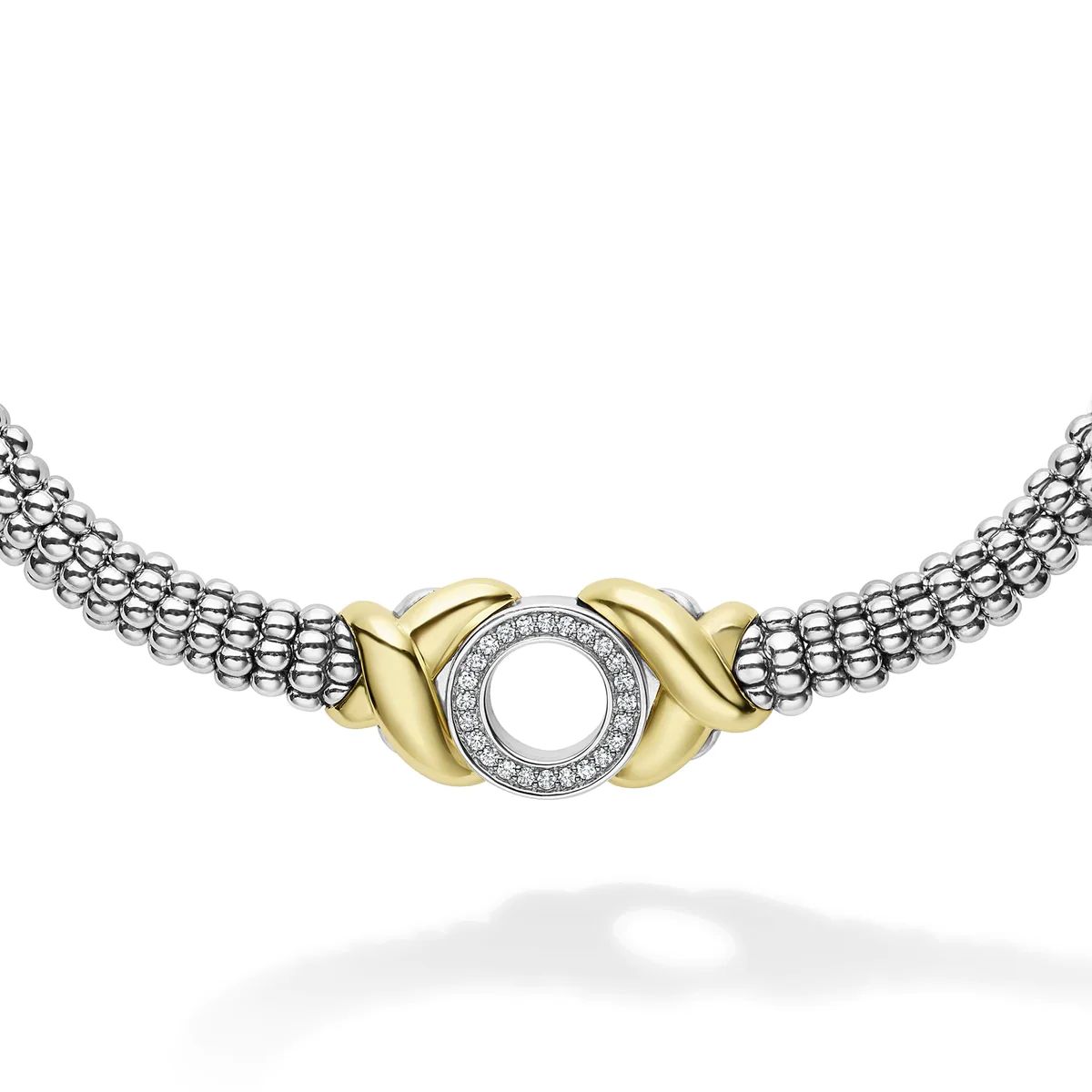 18K Gold XO Diamond Necklace | LAGOS