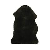 Bloomingville Charcoal New Zealand Lamb Fur Rug | Amazon (US)