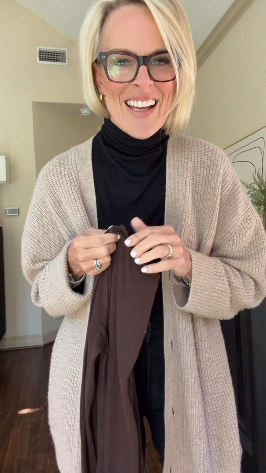 Good layering pieces I go to in fall & winter 
The first is 17% merino wool and tensel, so very soft!! 
•• Use C202LOVE15 for 15% discount code on these!! Valid 11/3-11/19! 
The second (Pumiey) doubled lined, very stretchy, soft yet hold you in a bit. I size up to a medium to not be too snug 

I wear these on their own, but also with cardigans, jackets, blazers...



#LTKOver40 #LTKSeasonal #LTKStyleTip