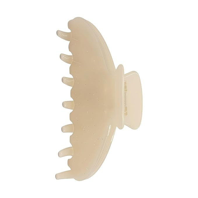 Durable Acetate Hair Clips - 4-Inch Sequin Yellow Claw Clips for Fine and Thick Hair (Sequin yell... | Amazon (US)