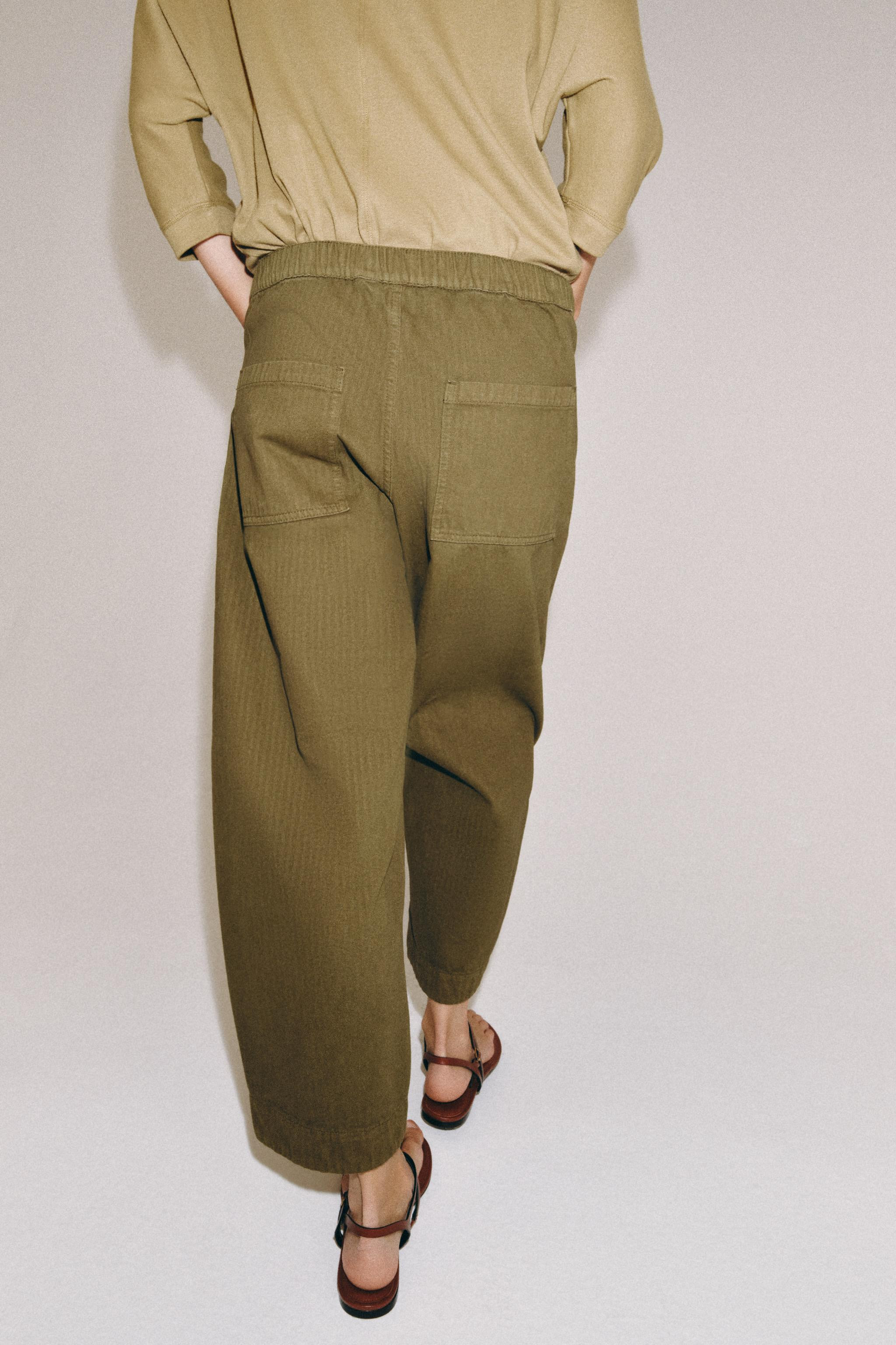 ZW COLLECTION BARREL TROUSERS | Zara UK