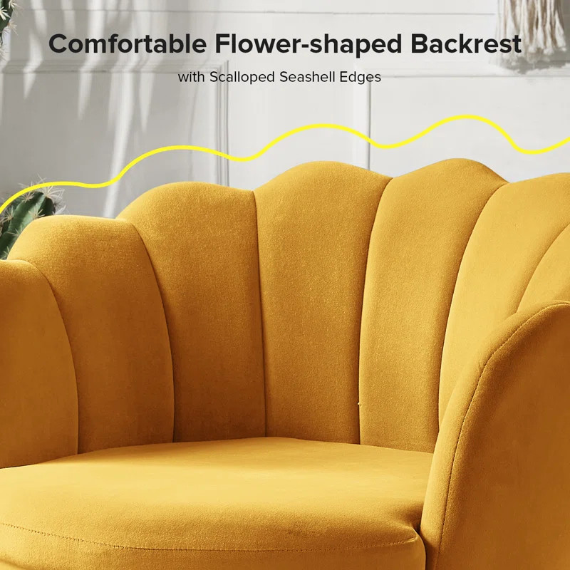 Hendrix Velvet Barrel Chair | Wayfair North America