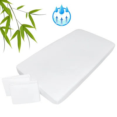 Waterproof Bamboo Rayon Crib Mattress Pad 2 pack Aishi | Wayfair North America