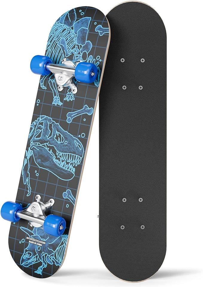 24 inch Rude Boyz Mini Cruiser Skateboard - Aluminium Trucks - Kids Skateboard Ages 5-8 Beginner ... | Amazon (US)