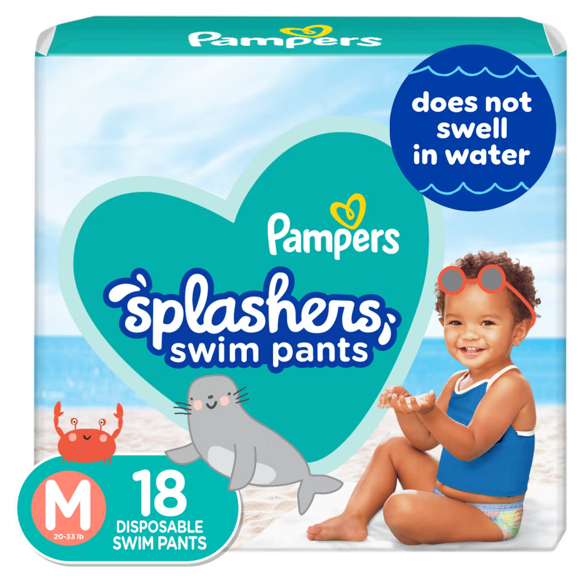 Pampers Splashers Disposable Swim Pants - (Select Size and Count) | Target