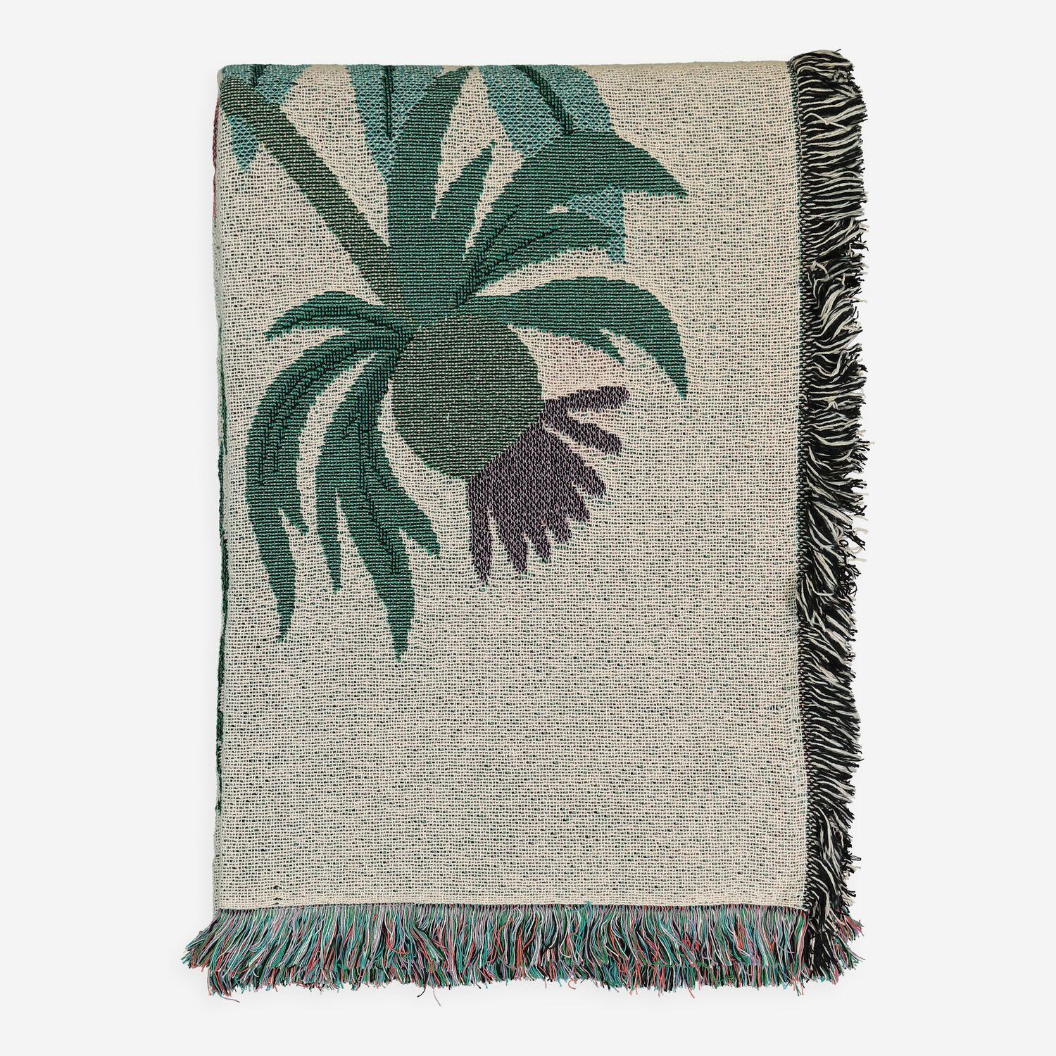 Multicoloured Floral Motif Throw 177x127cm | TK Maxx