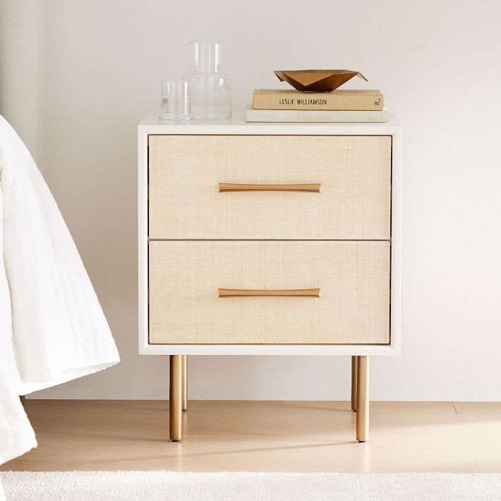 Margot Raffia Nightstand (20.5") | West Elm (US)