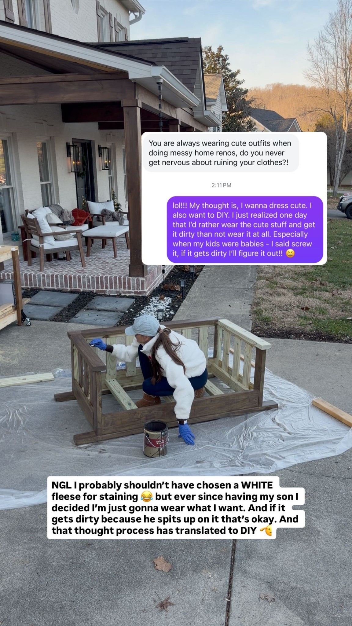 NGL I probably shouldn’t have chosen a WHITE fleese for staining 😂 

Tap to shop my outfit 🔗

DIY outfit, outfit inspiration, ootd

#LTKmomlife #LTKdayinmylife #LTKootd